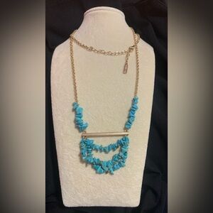 EUC. Turquoise and Gold Necklace.